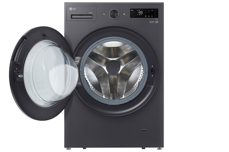 LG 15/8kg Front Load Washer Dryer with with AI Direct Drive™ and TurboWash™, F2515RNEG