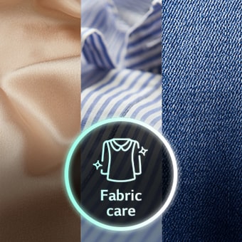 There are three kinds of fabric materials, and the center icon