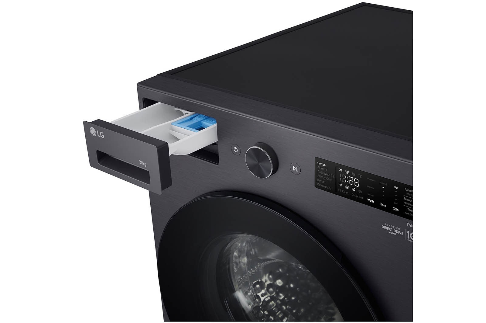 Side view detergent port 