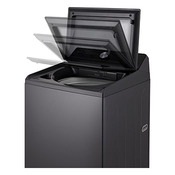 Right perspective view of an open door