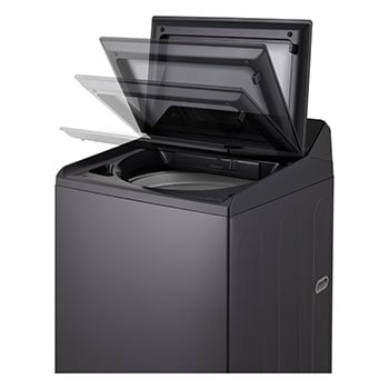 Right perspective view of an open door