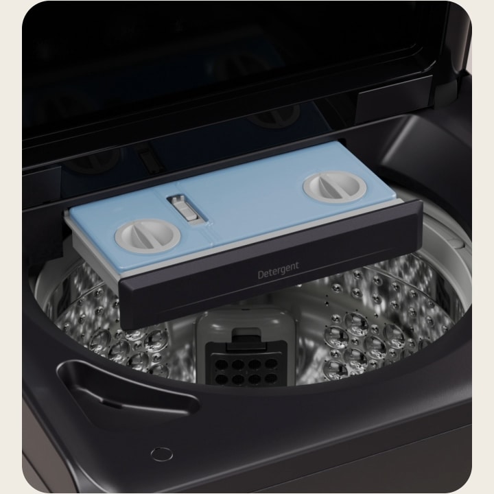 The video shows the automatic dispenser position and the dispenser door opening and closing.