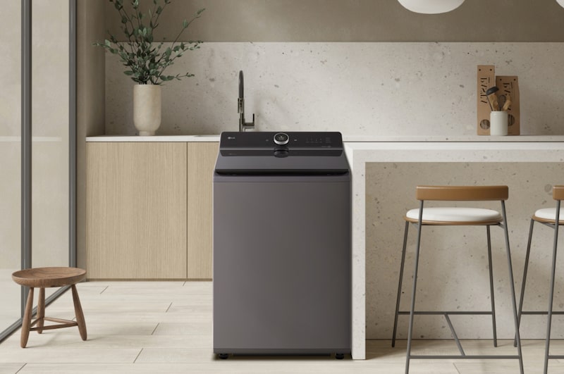 interior shot featuring Top Loading Washing Machine