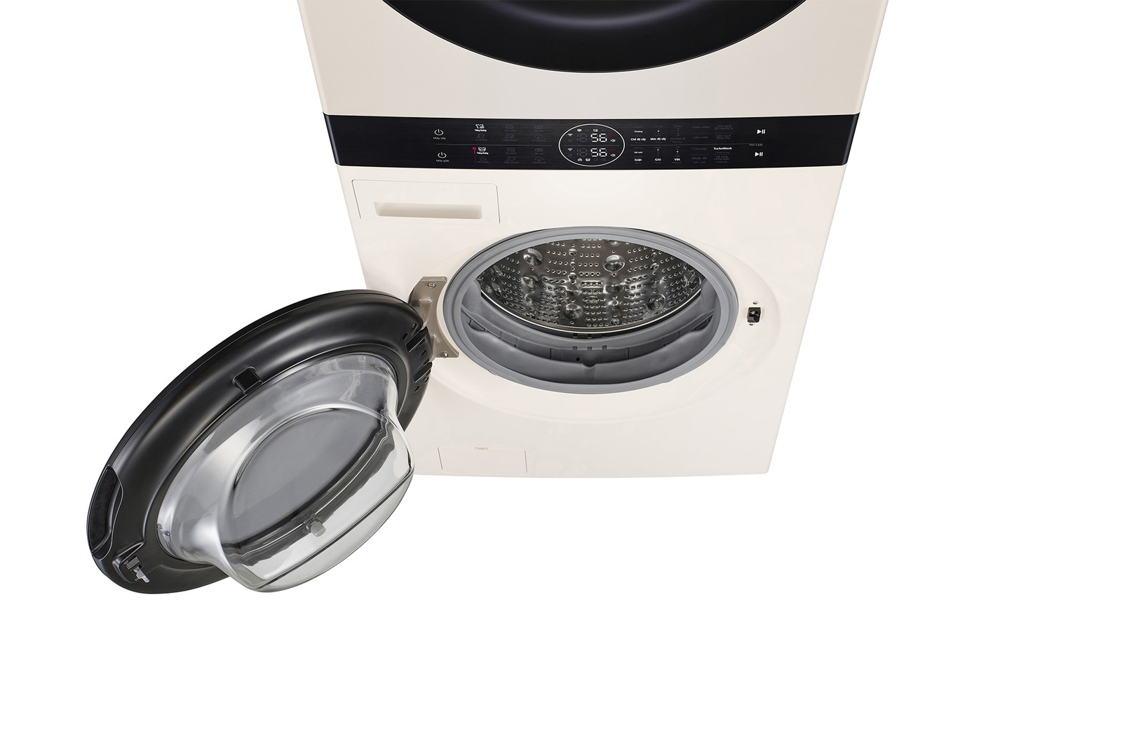 front view from top door open