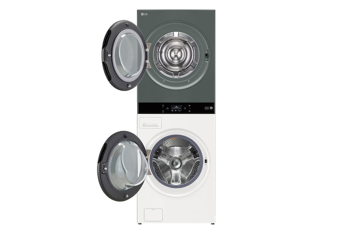LG [Subscribe] 25/20kg Objet WashTower™ All-In-One Stacked Washer Dryer, WT2520NHEGR