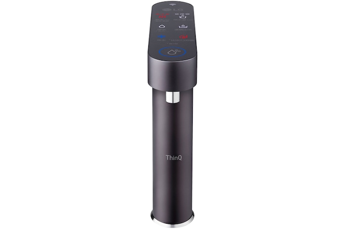 Front view of LG PuriCare™ ATOM-U Water Purifier, Solid Black, WU525BS