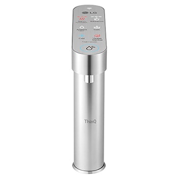 Front view of PuriCare™ Objet Collection Water Purifier Solid Black Hot & Cold & Ambient Water