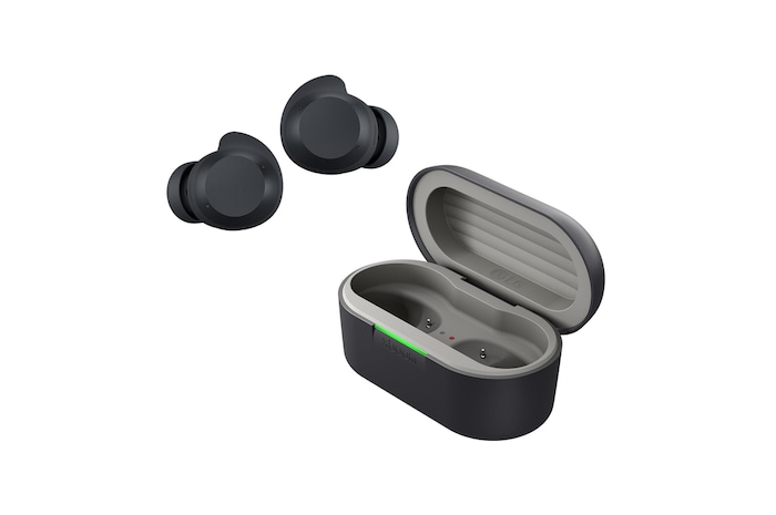 cradle rear view with earbuds apart