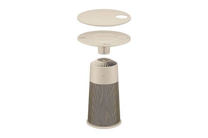 LG PuriCare™ AeroFurniture Air Purifier (Clay Brown) with Wireless Charging, AS20GPBK0