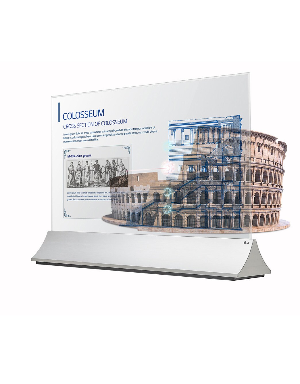 Transparent Signage Transparent OLED Signage - 55EW5PG-S | LG Malaysia