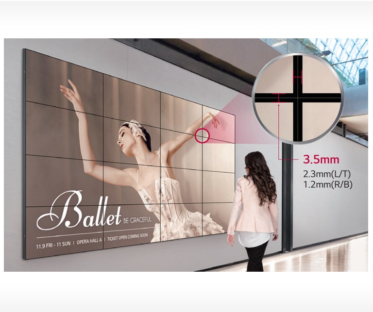 Seamless Large Screens with Ultra-Narrow Bezel
