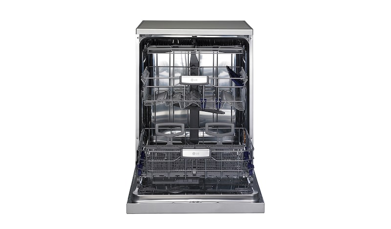 Front view of Enjoy sparkling washing performance with less hand pre-wash D1452WF