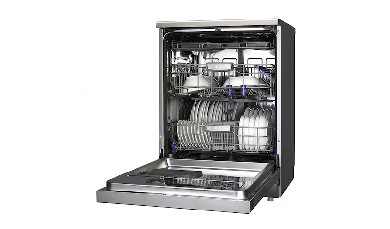 LG TrueSteam Dishwasher with Inverter Direct Drive & Smart Rack, D1454CF
