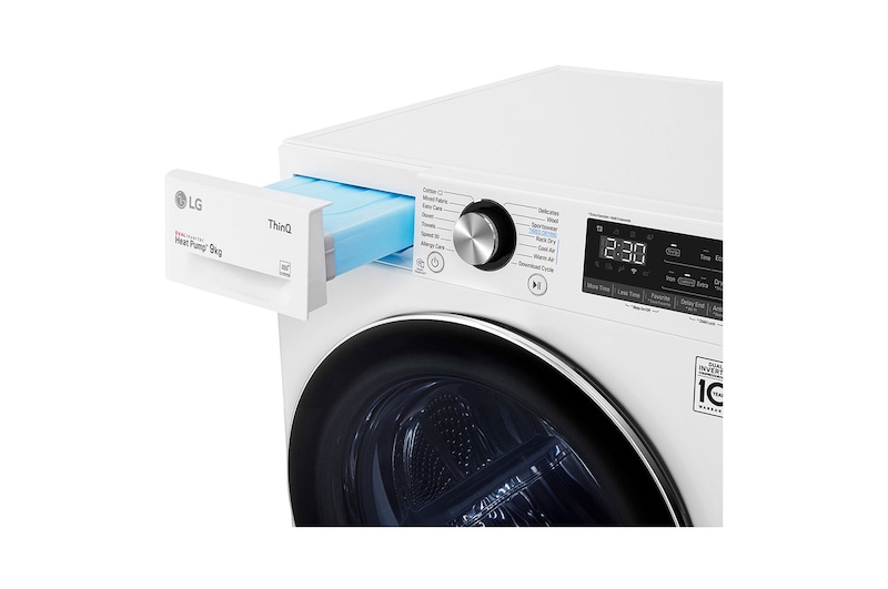 LG [RENTAL] 9kg Dual Inverter Heat Pump™Dryer with Auto Cleaning condenser, VD-H9066WSR