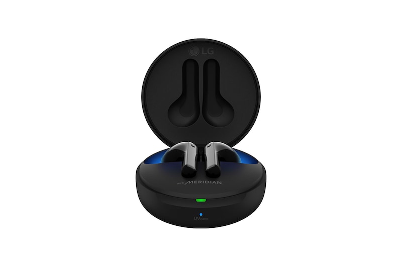 LG TONE Free HBS-FN7 with Meridian Technology, Active Noise Cancellation & UVNano Sanitizing  Technology, HBS-FN7