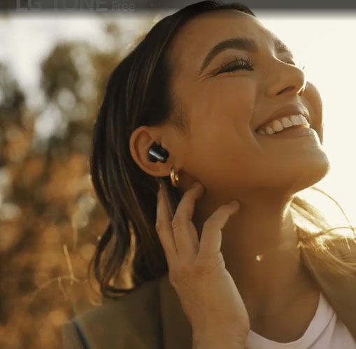 LG TONE Free FP9 - Plug and Wireless True Wireless Bluetooth UVnano Earbuds, TONE-FP9