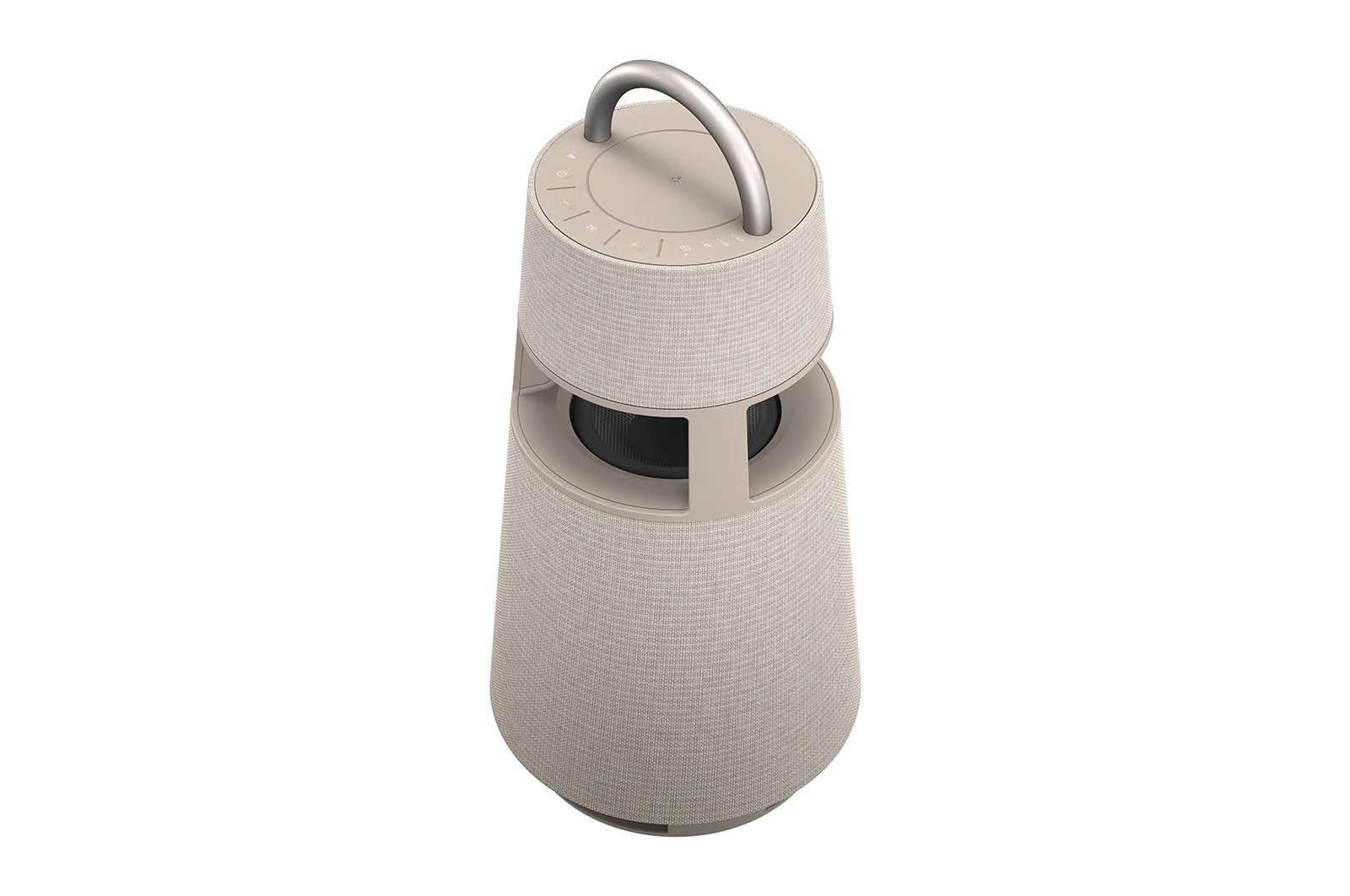 LG XBOOM 360 Omnidirectional Sound Portable Wireless Bluetooth Speaker with Mood Lighting - Beige, RP4BE