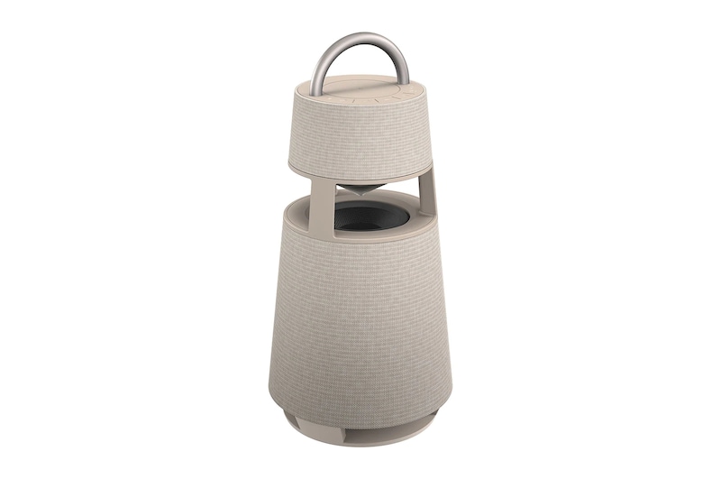 LG XBOOM 360 Omnidirectional Sound Portable Wireless Bluetooth Speaker with Mood Lighting - Beige, RP4BE