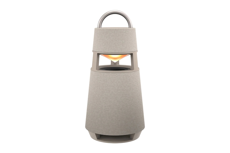 LG XBOOM 360 Omnidirectional Sound Portable Wireless Bluetooth Speaker with Mood Lighting - Beige, RP4BE