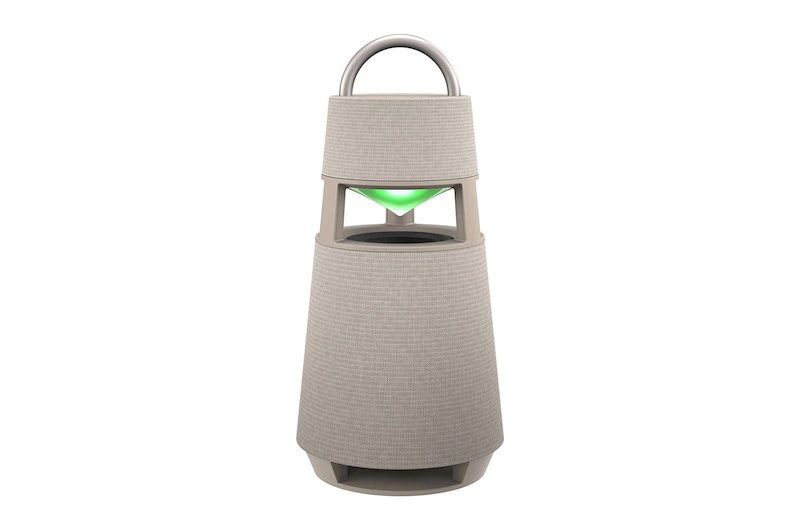 LG XBOOM 360 Omnidirectional Sound Portable Wireless Bluetooth Speaker with Mood Lighting - Beige, RP4BE