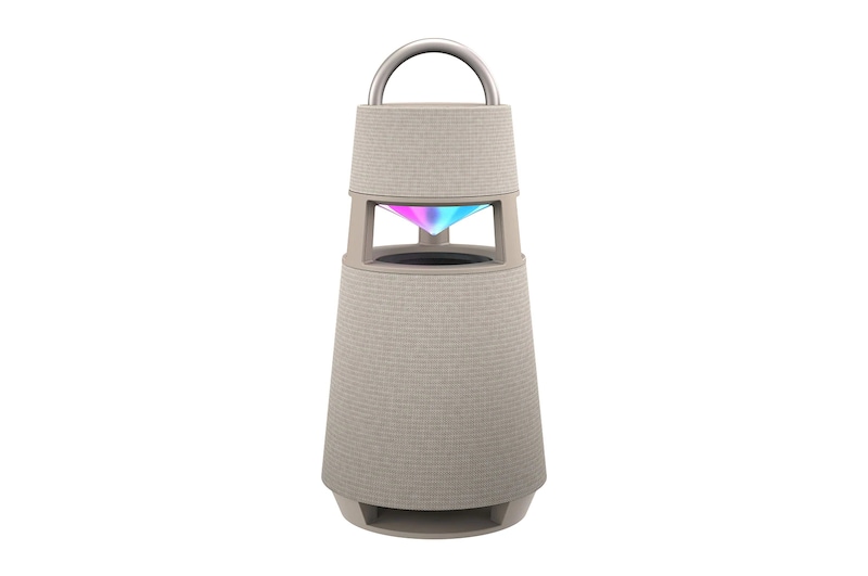 LG XBOOM 360 Omnidirectional Sound Portable Wireless Bluetooth Speaker with Mood Lighting - Beige, RP4BE
