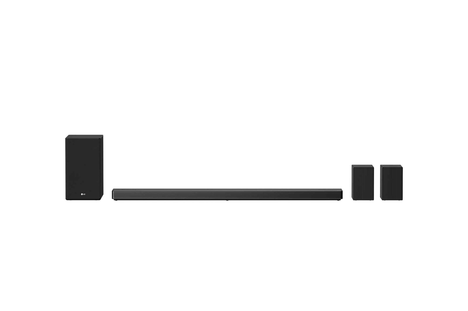 Front view of LG SN11R 770W 7.1.4ch Hi-Res Dolby Atmos Sound Bar with Meridian Technology SN11R