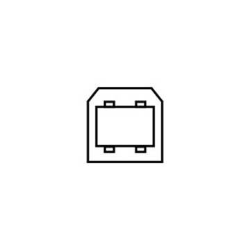 USB 3.0 upstream pictogram.