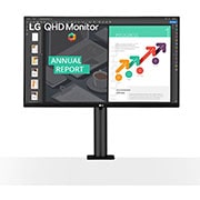 LG 27" QHD Ergo IPS Monitor with USB Type-C™, 27QN880-B