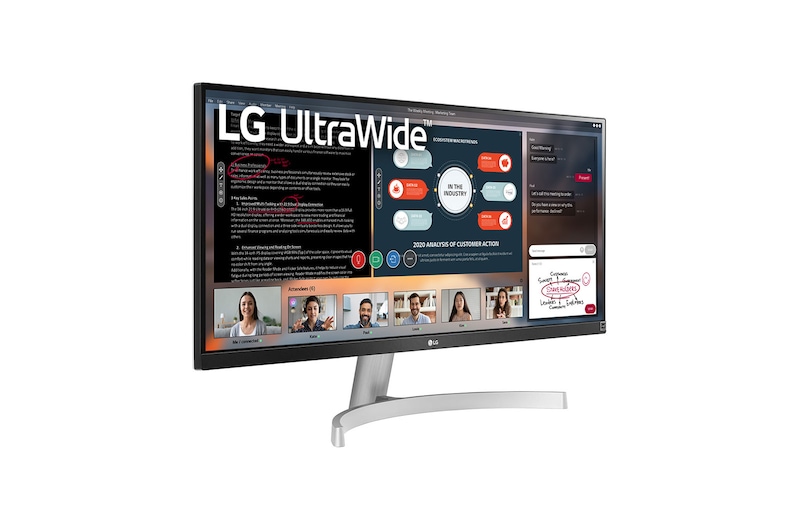 LG 29" UltraWide™ Full HD (2560x1080) HDR IPS Monitor, 29WN600-W