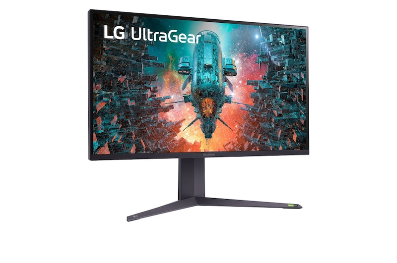 LG 32'' UltraGear™ UHD 4K Nano IPS with ATW 1ms 144Hz HDR 1000 Monitor with G-SYNC® Compatible, 32GQ950-B