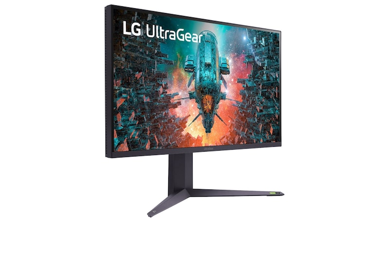 LG 32'' UltraGear™ UHD 4K Nano IPS with ATW 1ms 144Hz HDR 1000 Monitor with G-SYNC® Compatible, 32GQ950-B