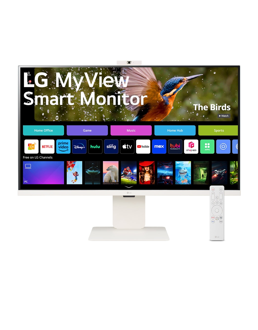 LG MyView 32” 4K UHD IPS Smart Monitor with webOS and built