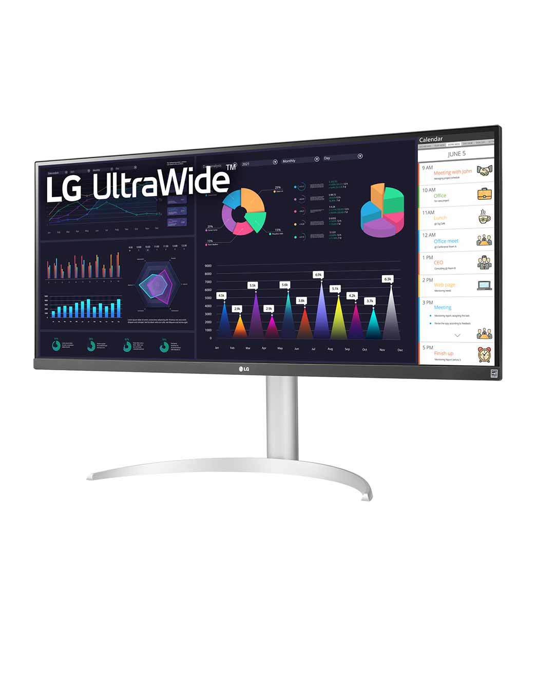 LG モニター 34型 21:9ウルトラワイド34WN650-W 34