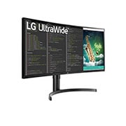 LG 35" UltraWide™ QHD HDR VA Curved Monitor, 35WN75C-B
