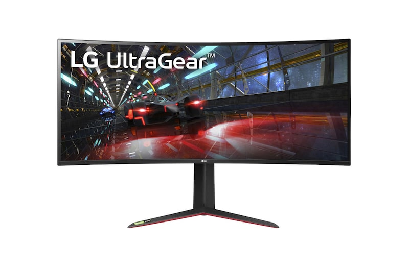 LG 38” UltraGear Curved WQHD+ Nano IPS 1ms 144Hz HDR 600 Monitor with G-SYNC® Compatibility, 38GN950-B