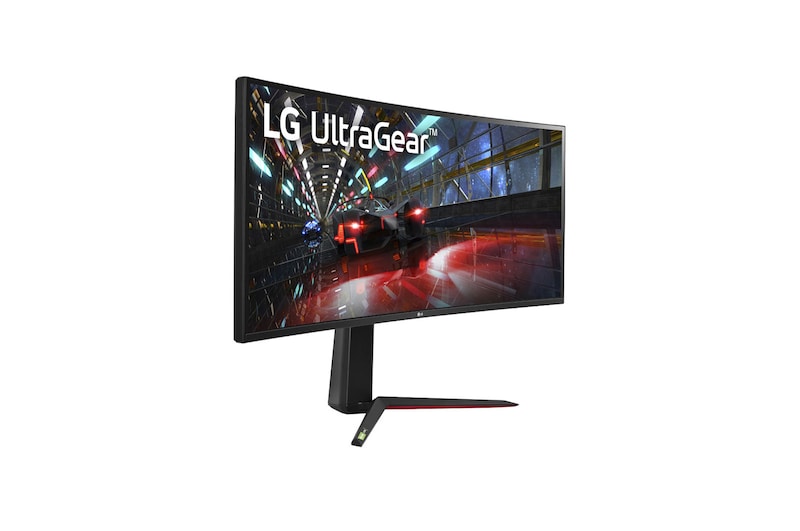 LG 38” UltraGear Curved WQHD+ Nano IPS 1ms 144Hz HDR 600 Monitor with G-SYNC® Compatibility, 38GN950-B