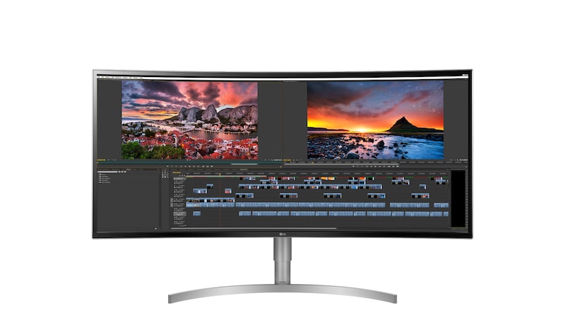LG 38" Class 21:9 UltraWide® WQHD+ IPS Curved LED Monitor (37.5" Diagonal), 38WK95C-W
