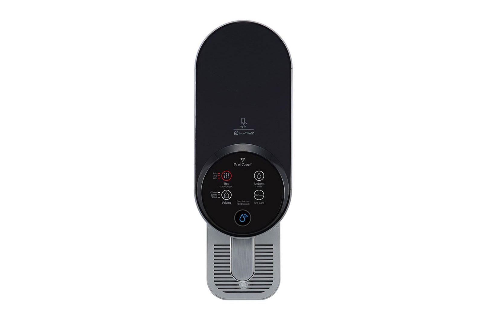 LG PuriCare™ Tankless Water Purifier with 3-stage filtration & Tankless Hot & Ambient Water, Silver, WD210AN