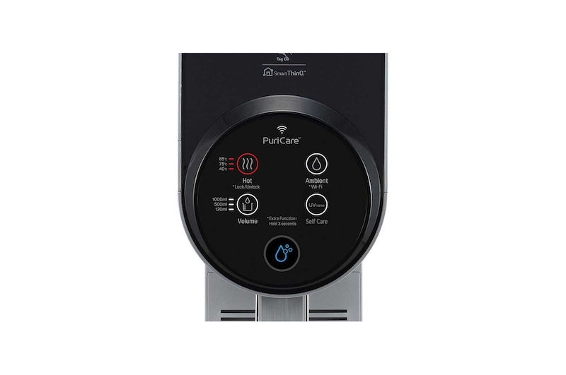LG PuriCare™ Tankless Water Purifier with 3-stage filtration & Tankless Hot & Ambient Water, Silver, WD210AN