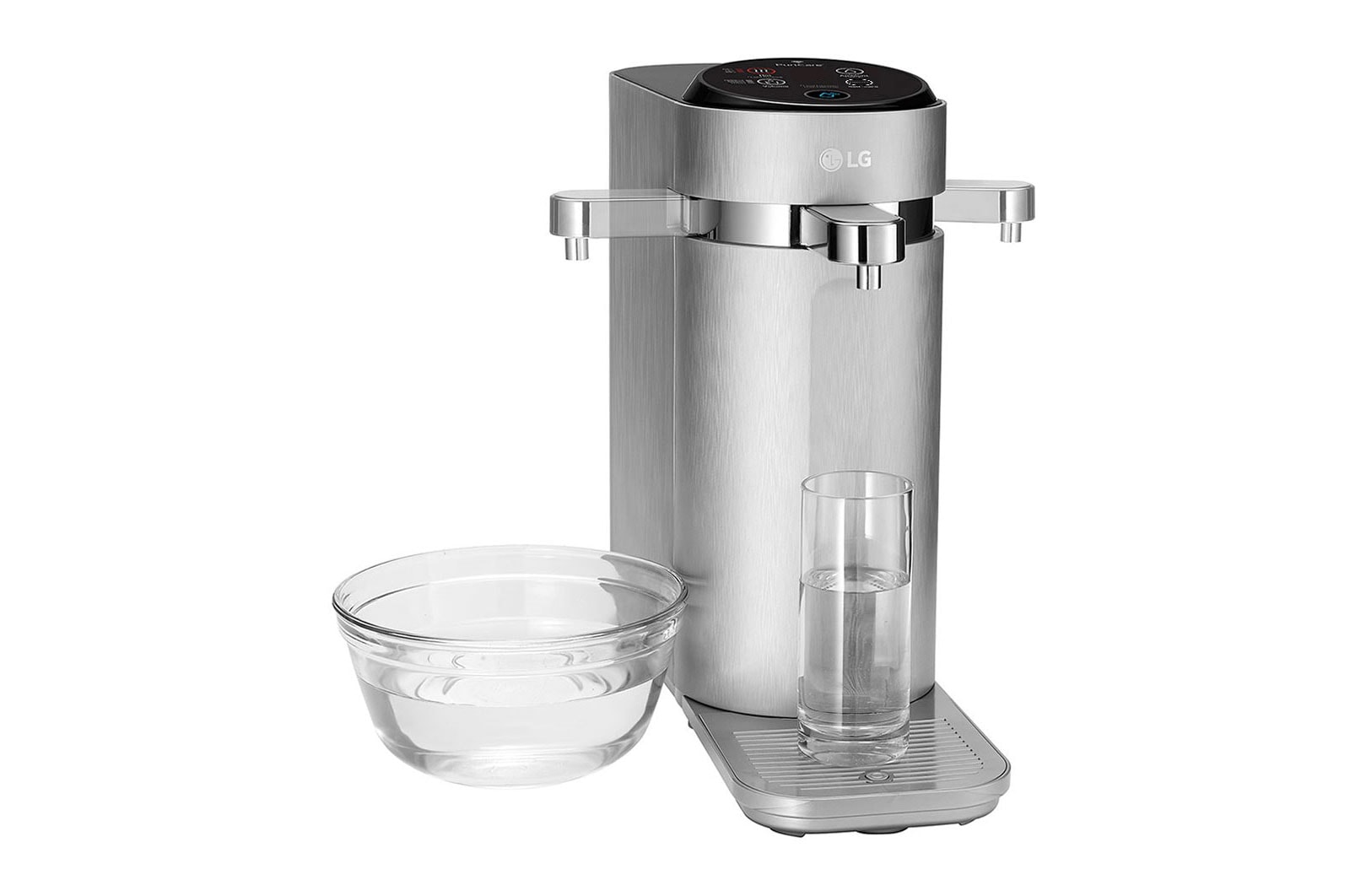 LG PuriCare™ Tankless Water Purifier with 3-stage filtration & Tankless Hot & Ambient Water, Silver, WD210AN