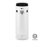 Front view of Tankless LG PuriCare™ Water Purifier with 3-stage filtration &amp; Tankless Hot &amp; Ambient Water, White WD210AN