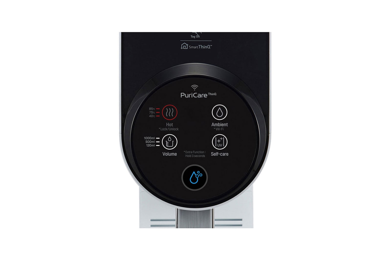 LG Tankless LG PuriCare™ Water Purifier with 3-stage filtration & Tankless Hot & Ambient Water, White, WD210AN