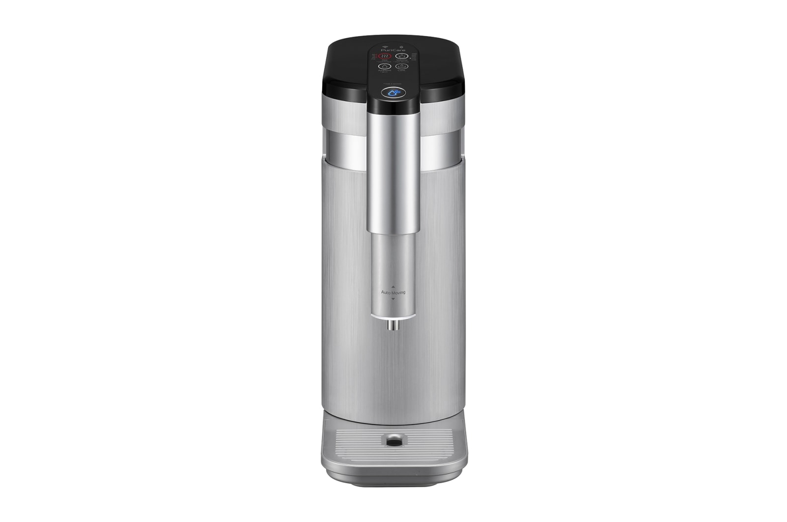 Front view of LG PuriCare™ Self-Service Tankless Water Purifier with 4-Stage Filtration Hot/Ambient., Silver   WD216AN