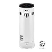 Front view of Tankless LG PuriCare™ Water Purifier with 3-stage filtration &amp; Tankless Hot / Cold / Ambient water, White WD512AN