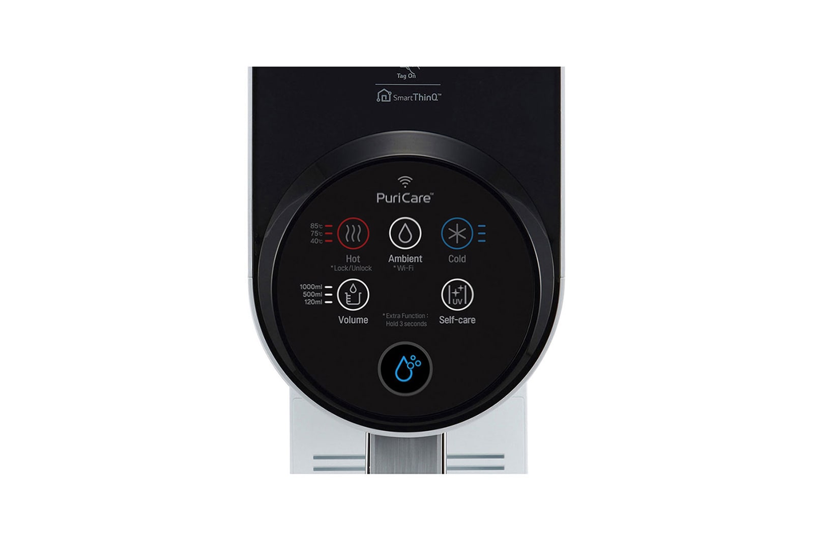 LG Tankless LG PuriCare™ Water Purifier with 3-stage filtration & Tankless Hot / Cold / Ambient water, White, WD512AN
