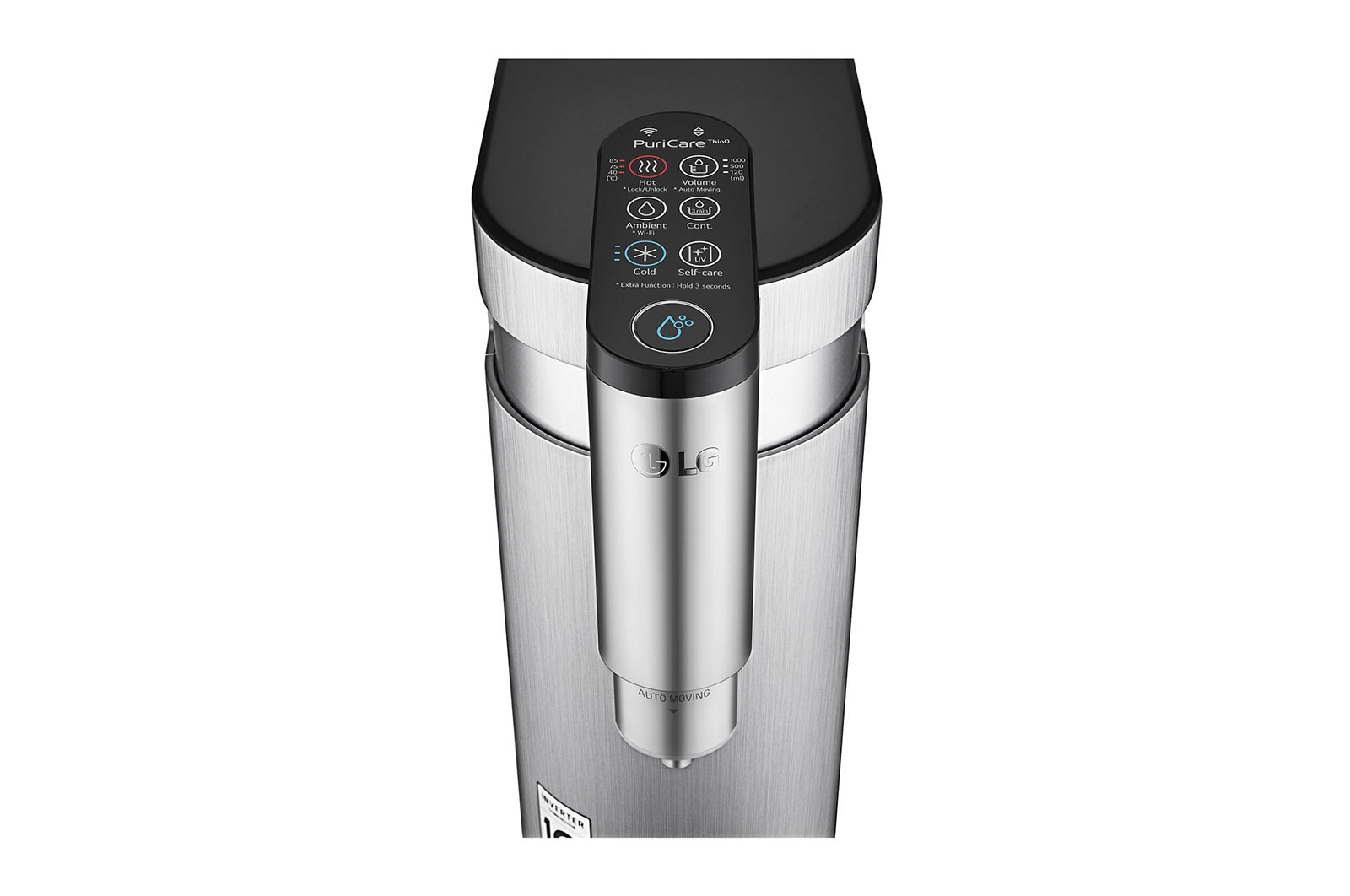 LG Tankless LG PuriCare™ Water Purifier with 3-stage filtration & Tankless Hot / Cold / Ambient water, Silver, WD515AN