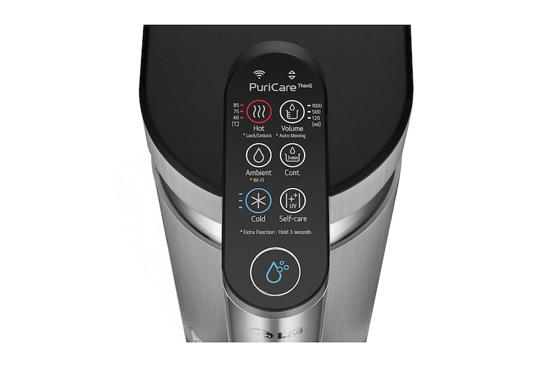 LG Tankless LG PuriCare™ Water Purifier with 3-stage filtration & Tankless Hot / Cold / Ambient water, Silver, WD515AN