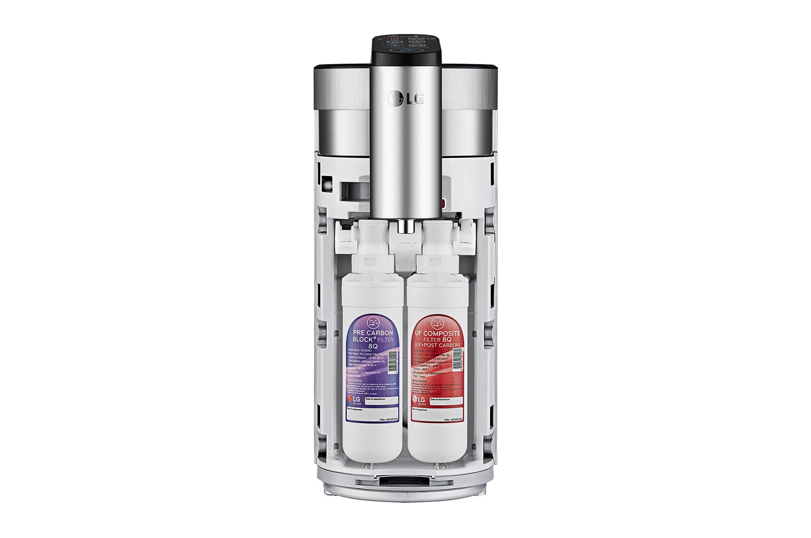 LG Tankless LG PuriCare™ Water Purifier with 3-stage filtration & Tankless Hot / Cold / Ambient water, Silver, WD515AN
