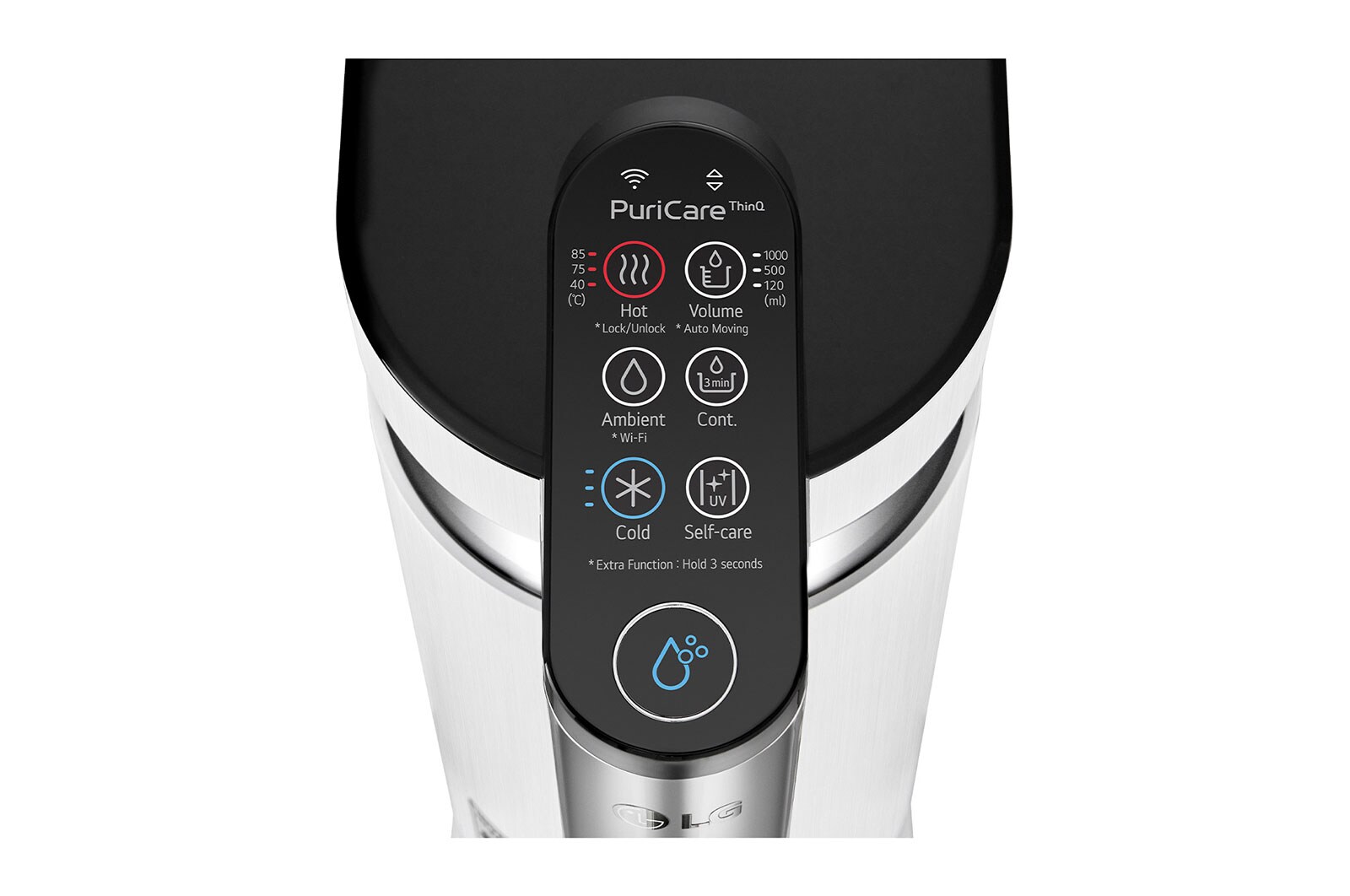 LG Tankless LG PuriCare™ Water Purifier with 3-stage filtration & Tankless Hot / Cold / Ambient, White , WD515AN