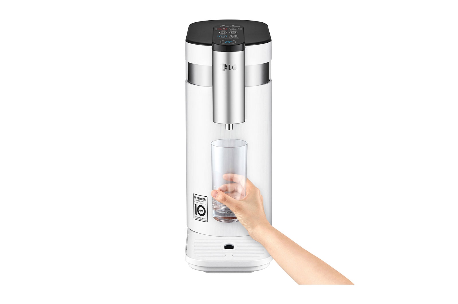 LG Tankless LG PuriCare™ Water Purifier with 3-stage filtration & Tankless Hot / Cold / Ambient, White , WD515AN